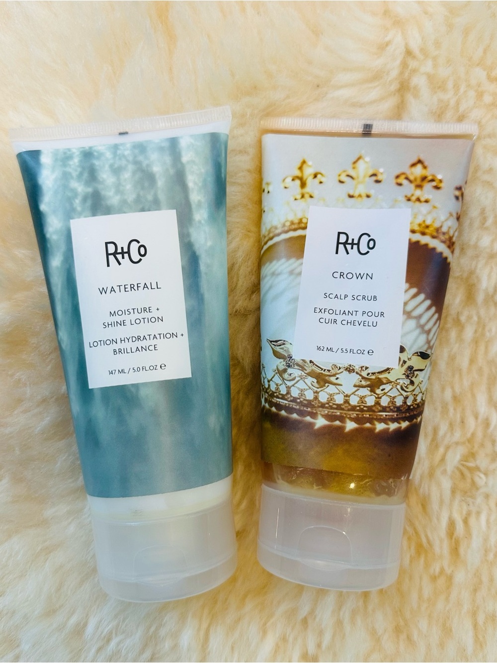 R+Co Bundle: Waterfall Moisture Lotion & Crown Scalp Scrub